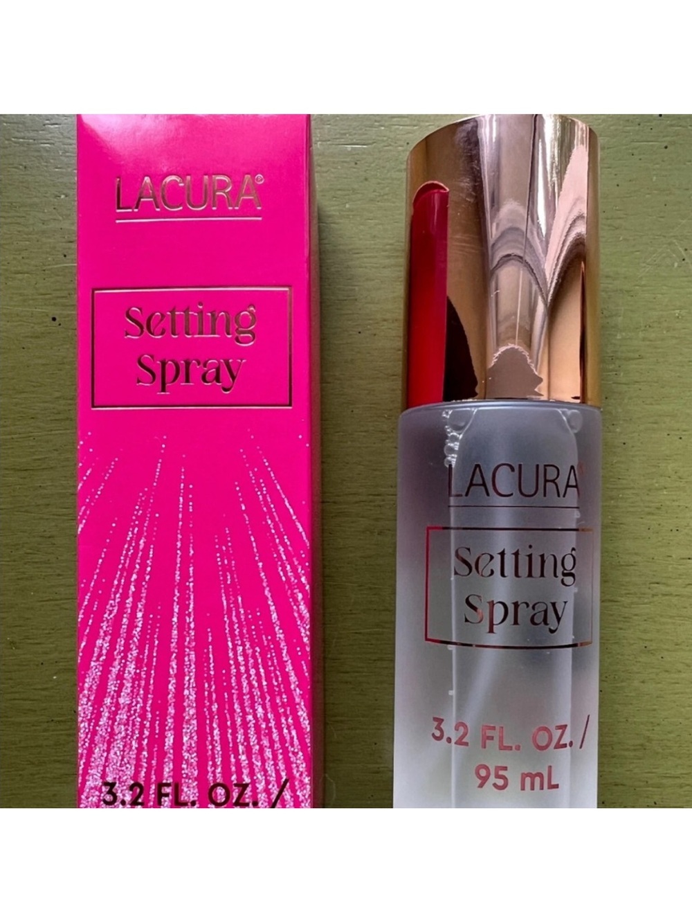 Setting Spray - Pink and Gold Lacura 2 pc